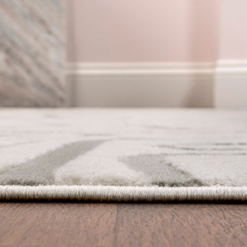 Alcina Modern Scandinavian Graphic Lines High-Low Area Rug